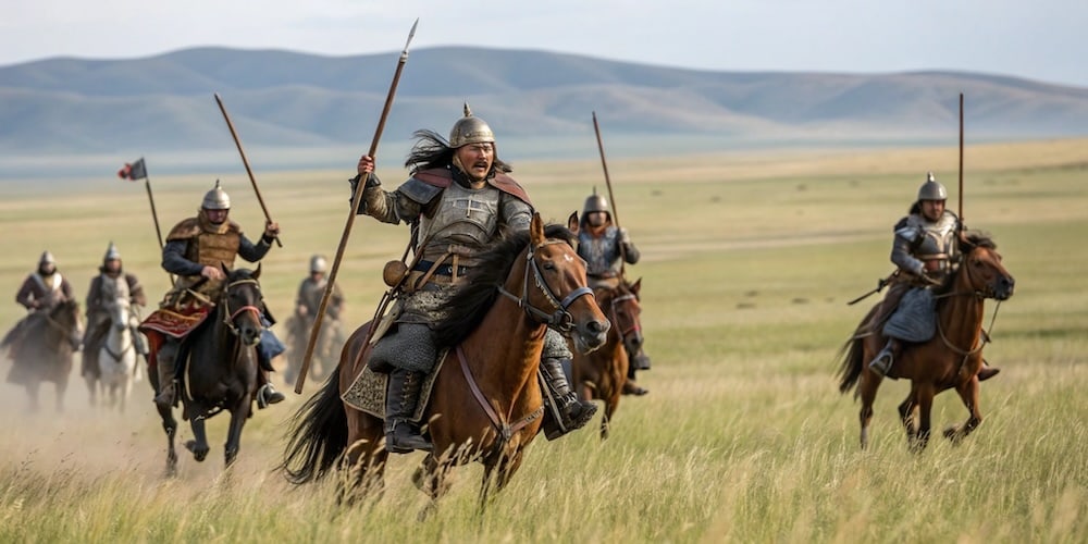 Kublai Khan and the Mongol hordes