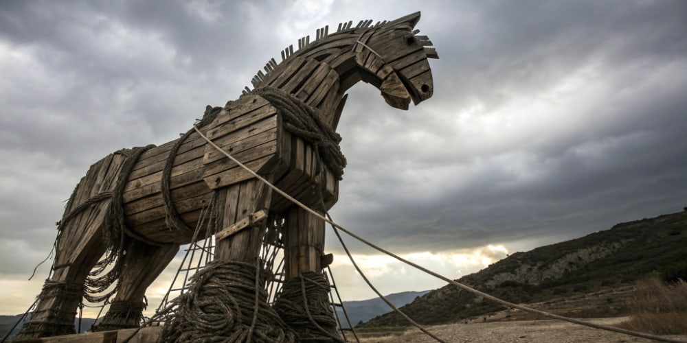 The wooden horse of troy